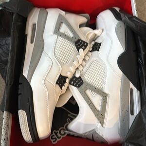 Men's White and Gray Sneakers